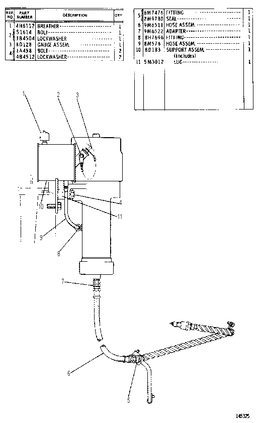 FRONT BRAKE CONTROL 9D1820 CAT