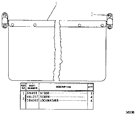 CAB VISOR 9D1335 CAT