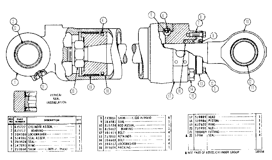 Цилиндр 8J5721 CAT