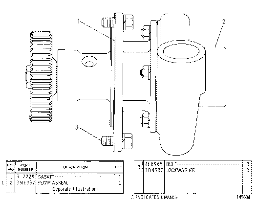 AUXILIARY WATER PUMP 7L8195 CAT