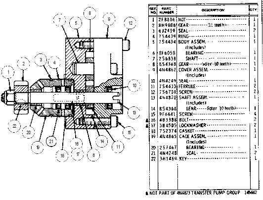 FUEL TRANSFER PUMP GROUP 4N4873 CAT