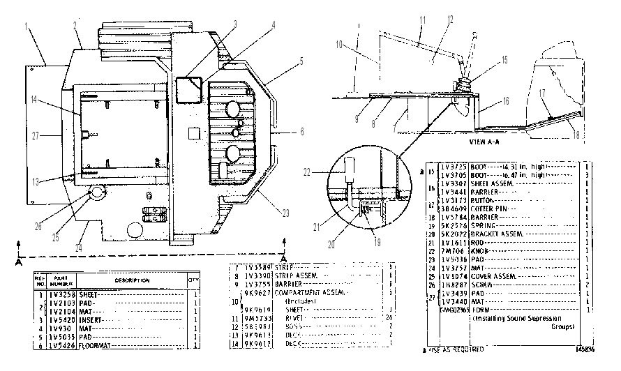 NOISE SUPPRESSION GROUP 1V3098 CAT