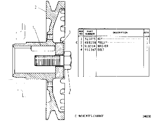 AUXILIARY DRIVE PULLEY GROUP 4N0141 CAT
