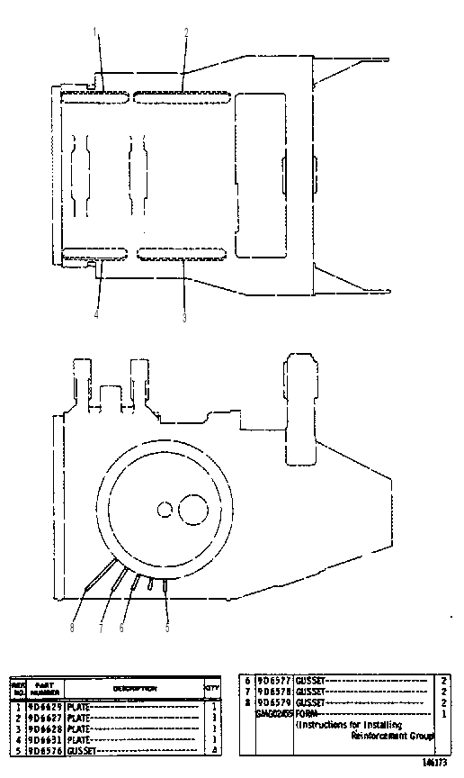 DIFFERENTIAL CASE REINFORCEMENT GROUP 9D7360 CAT