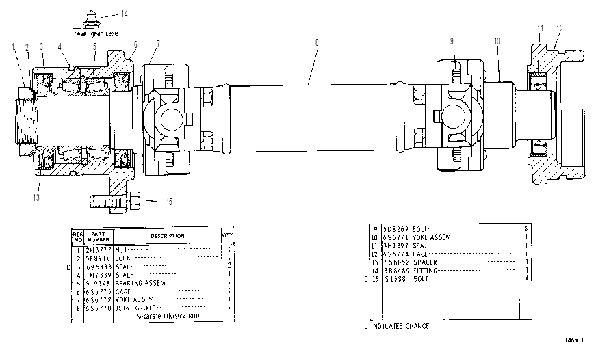 DRIVE GP-POWER TAKE-OFF 6S6707 CAT
