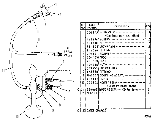 AIR HORN 7D9930 CAT
