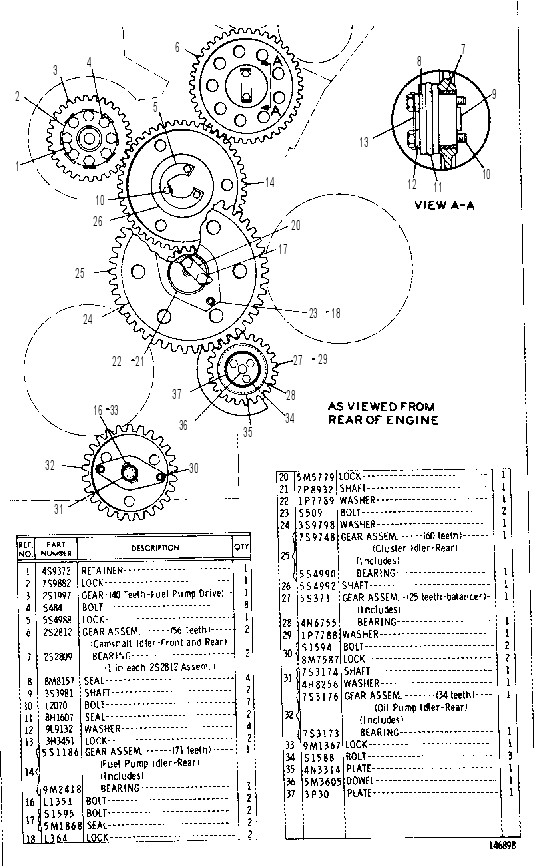 GEAR GP-IDLER 2P8917 CAT