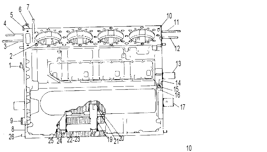 CYLINDER BLOCK ASSEMBLY 4N4086 CAT
