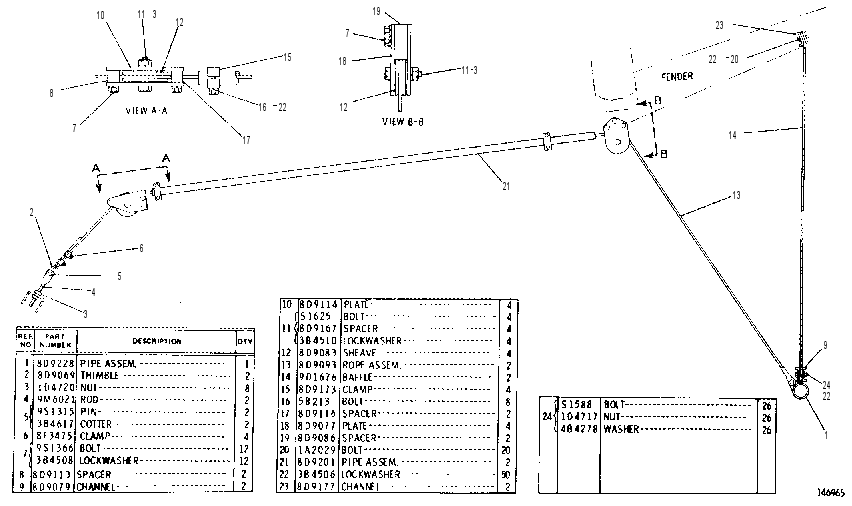 REAR FENDER GROUP 9D1785 CAT