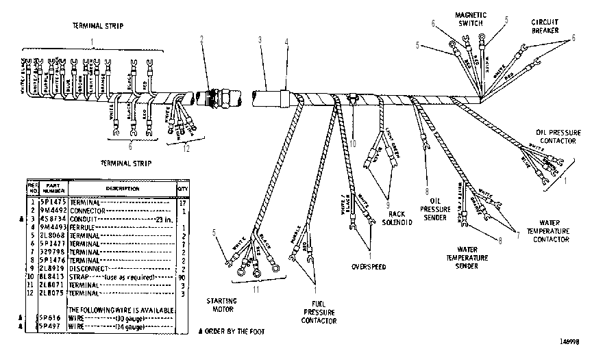 WIRING HARNESS ASSEMBLY 3N5600 CAT