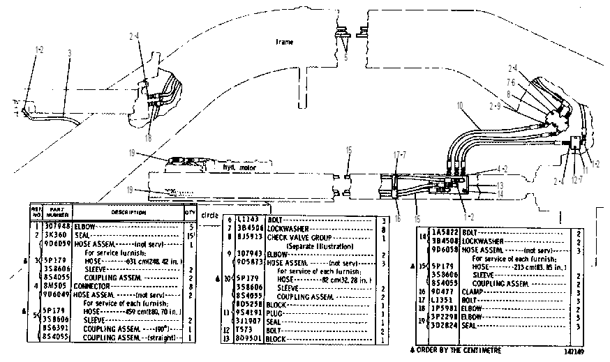 Трубопроводы мотора 8D5265 CAT
