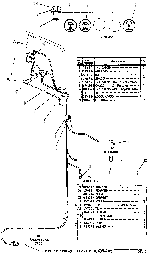GAUGE GROUP 6S3507 CAT