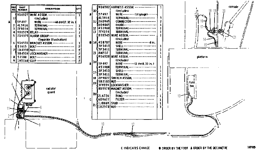 BACKUP WARNING GROUP 9D6530 CAT