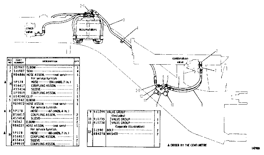 ACCUMULATOR LINES GROUP 9D6455 CAT