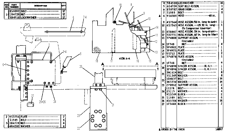 Крепление ROPS 3P6211 CAT