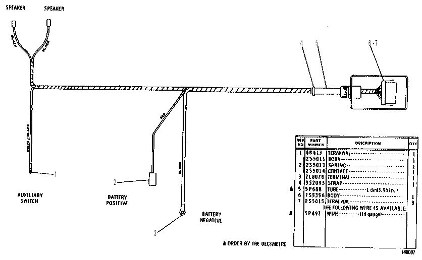 WIRING HARNESS ASSEMBLY 6S8390 CAT