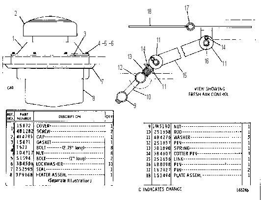 HEATER GROUP 3P3583 CAT