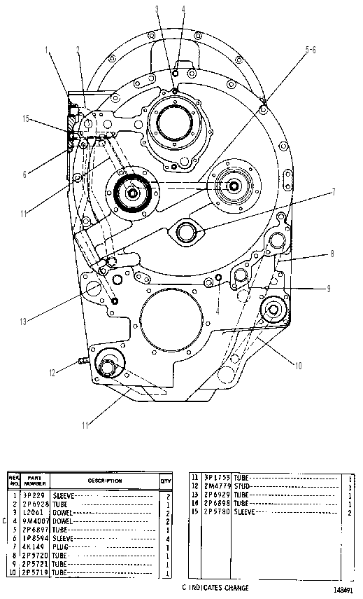 Корпус трансмиссии 2P6899 CAT