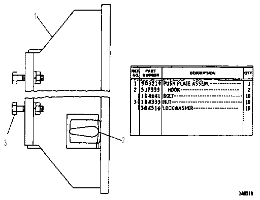 PLATE GP-PUSH 9D3250 CAT