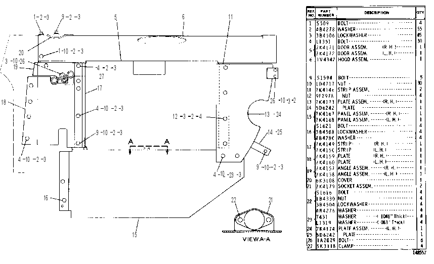 ENGINE ENCLOSURE GROUP 1V4355 CAT