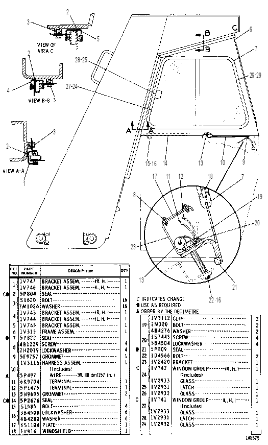 Каркас безопасности (ROPS) 1V0319 CAT