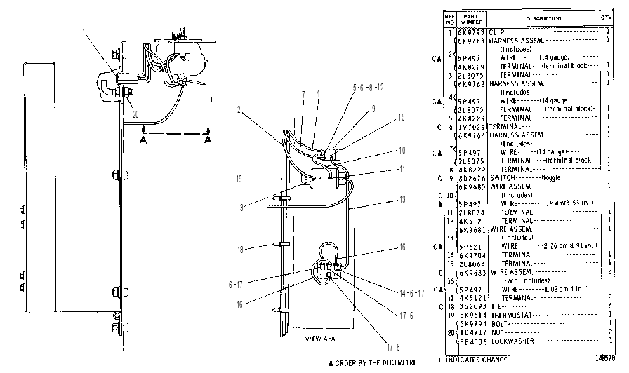 AIR CONDITIONER GROUP 1V5476 CAT