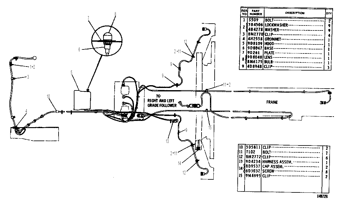 SLODE AND GRADE WIRING GROUP 9D2375 CAT