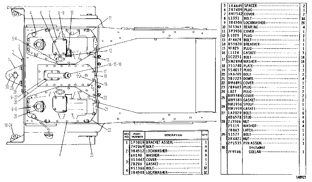 FRAME AND CASE GROUP 3P3144 CAT