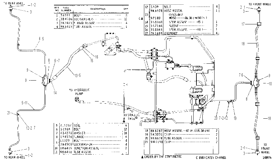 SERVICE BRAKE CONTROL 9K3670 CAT