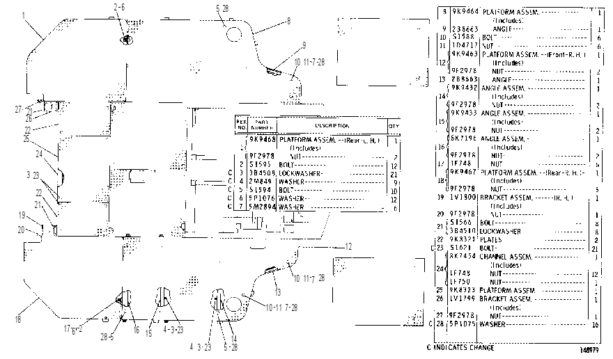 PLATFORM GROUP 9K3675 CAT
