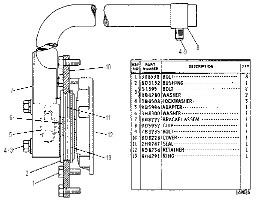 TACHOGRAPH DRIVE GROUP 8D8320 CAT