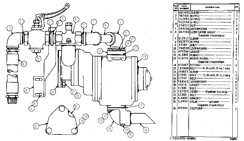 MOTOR GP-AIR STARTING 7L6913 CAT