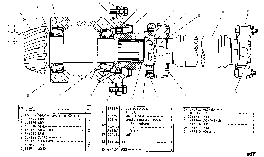 BEVEL GEAR GP 6S3530 CAT