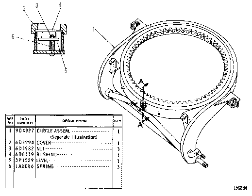Поворотный круг 9D2425 CAT