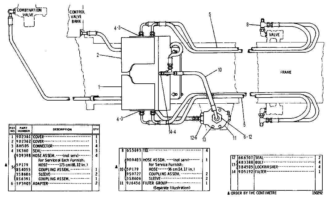 VALVE & LINES GP 8D9770 CAT