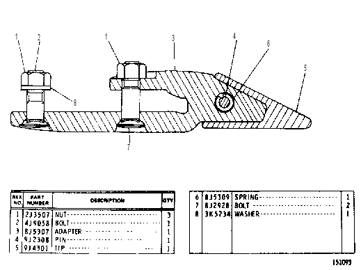 Зуб 9J2731 CAT