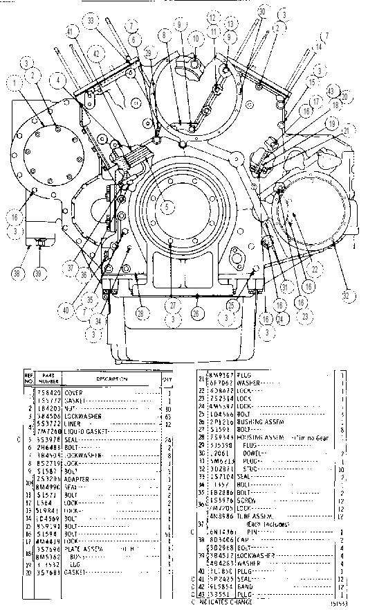 CYLINDER BLOCK & COVER GP 5S3130 CAT