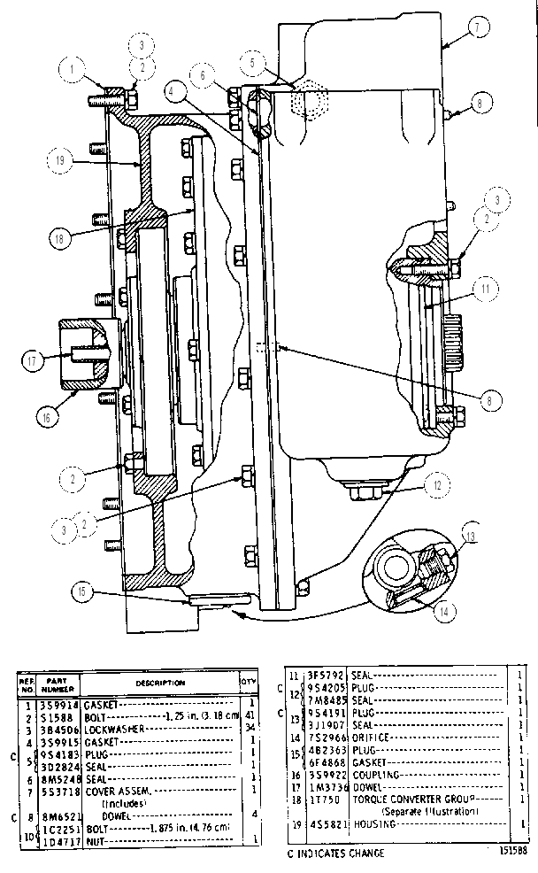 TORQUE COVERTER GROUP 4S5902 CAT