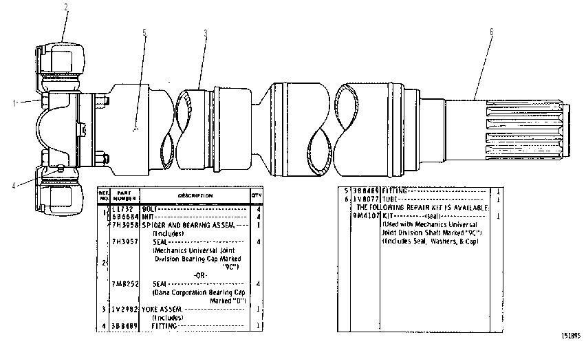 SLIP JOINT GROUP 1V4490 CAT