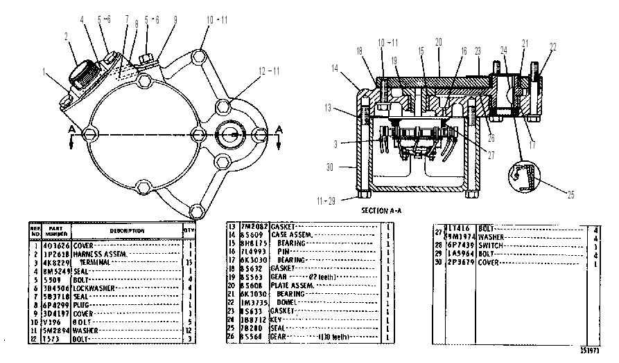 MANUAL SWITCH GROUP 6P7454 CAT
