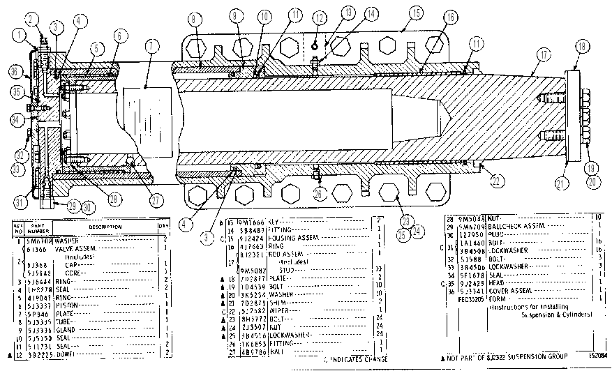 Подвеска передняя 8J2322 CAT