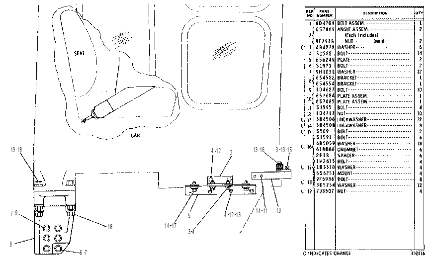 CAB MOUNTING GROUP 6S8574 CAT
