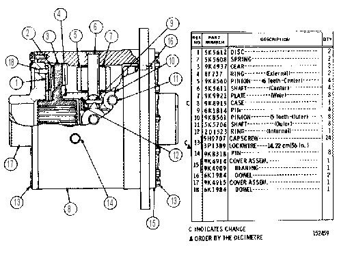 DIFFERENTIAL GROUP 9K1394 CAT