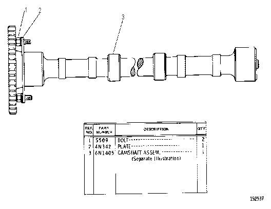 CAMSHAFT GROUP 6N1406 CAT