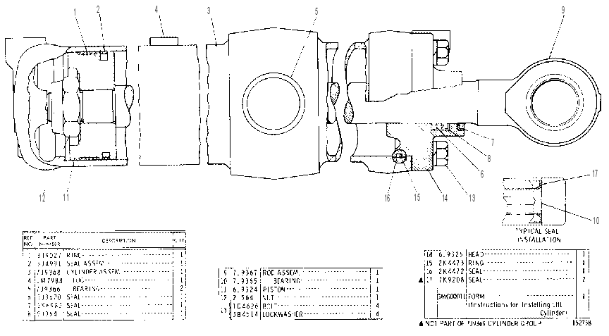 LIFT CYLINDER GROUP 7J9369 CAT