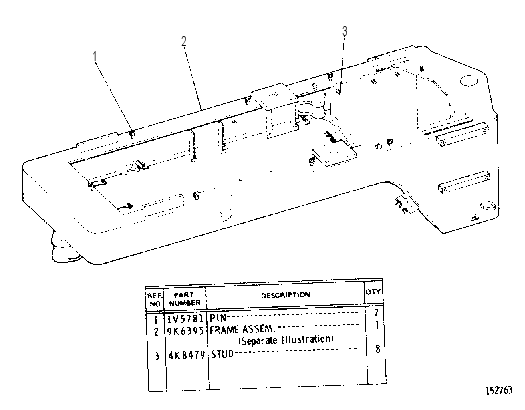 MAIN FRAME ASSEMBLY 1V6646 CAT