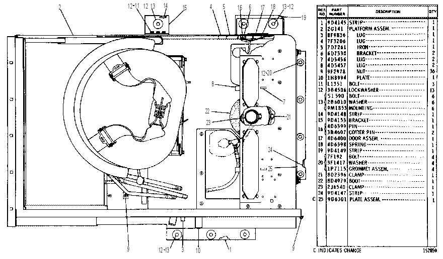SEAT FRAME & PLATFORM GP 2G0310 CAT