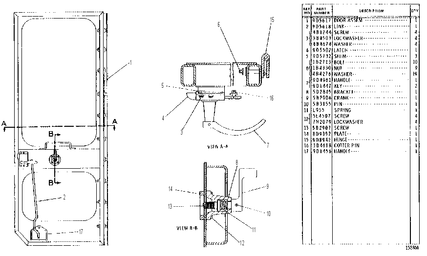 CAB DOOR GROUP 9D5616 CAT