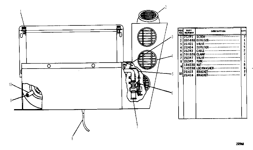 AIR CONDITIONER GROUP 9D1960 CAT