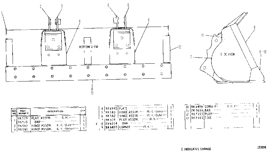 GENERAL PURPOSE BUCKET ASSEMBLY 9K0574 CAT